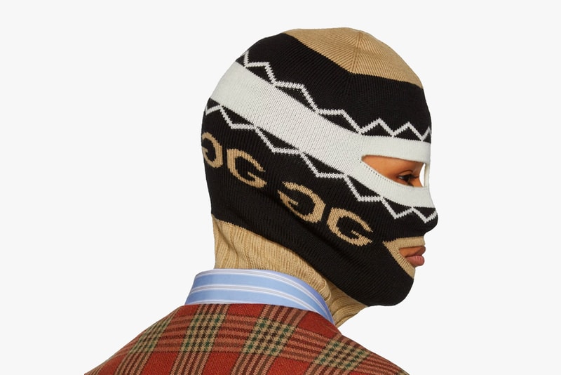 Gucci Knitted Logo Balaclava Face Mask wool black beige accessory luxury price release purchase buy online fall winter 2018 fw18
