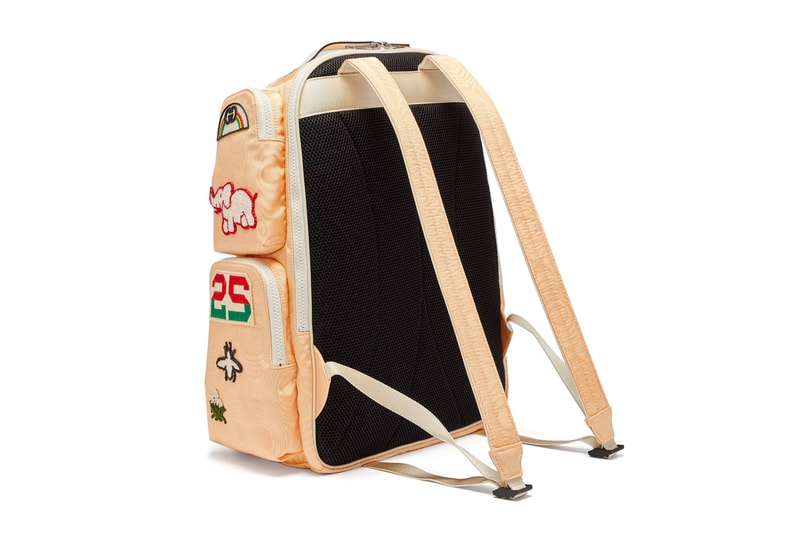 Gucci Moiré Canvas Backpack Patches beige release info new york yankees bags accessories