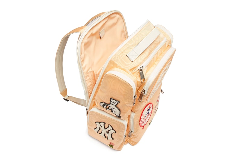 Gucci Moiré Canvas Backpack Patches beige release info new york yankees bags accessories
