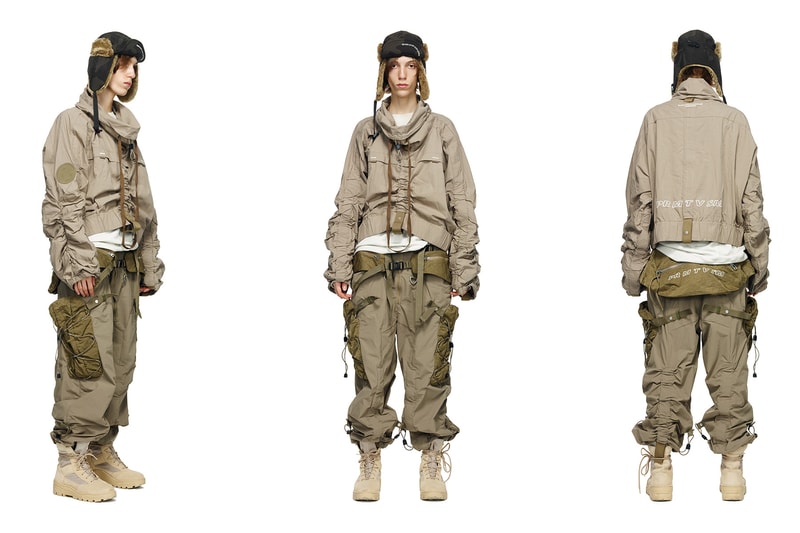 HAMCUS primativism fall winter 2018 collection lookbook china wash dye military techwear experimental handmade