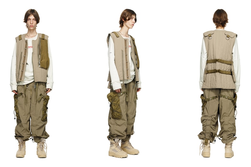 HAMCUS primativism fall winter 2018 collection lookbook china wash dye military techwear experimental handmade