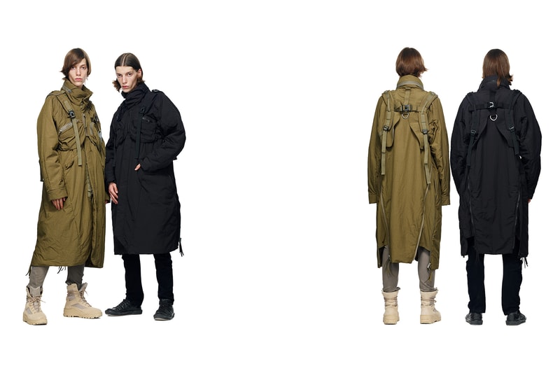 HAMCUS primativism fall winter 2018 collection lookbook china wash dye military techwear experimental handmade