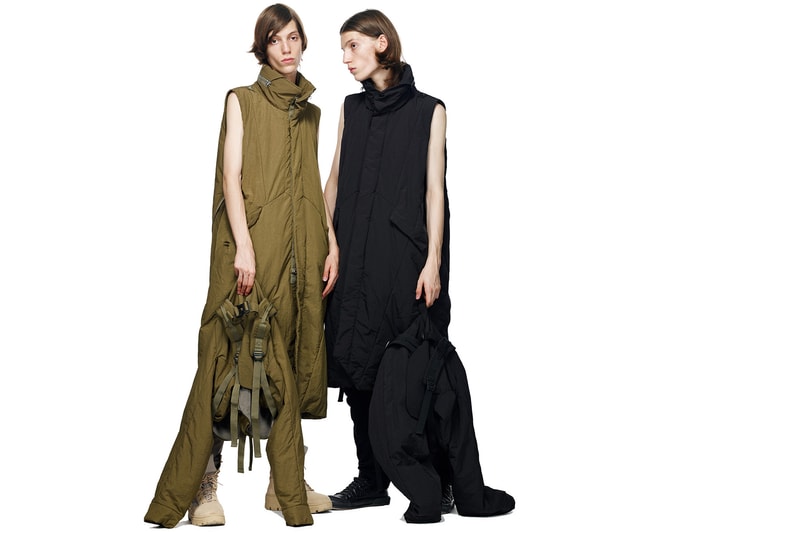 HAMCUS primativism fall winter 2018 collection lookbook china wash dye military techwear experimental handmade