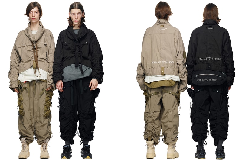 HAMCUS primativism fall winter 2018 collection lookbook china wash dye military techwear experimental handmade