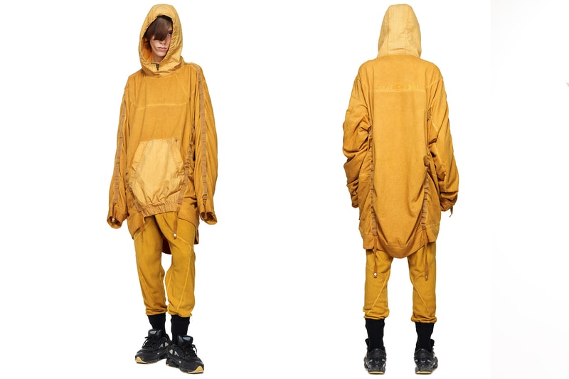 HAMCUS primativism fall winter 2018 collection lookbook china wash dye military techwear experimental handmade