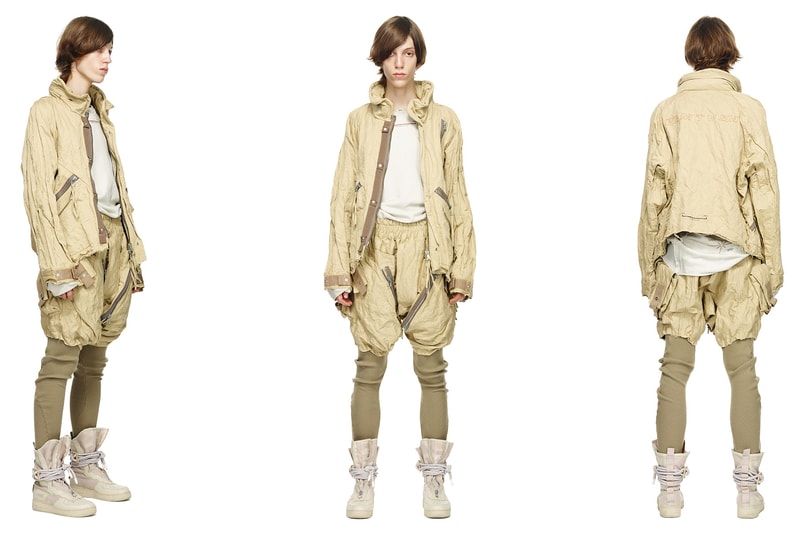 HAMCUS primativism fall winter 2018 collection lookbook china wash dye military techwear experimental handmade