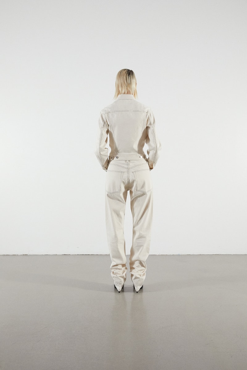 Helmut Lang Jeans Under Construction Launch Denim straight bootcut drainpipe the trucker jacket Brian Roettinger Nocona cowboy boots hand painted Sarah Morris Alix Browne capsule