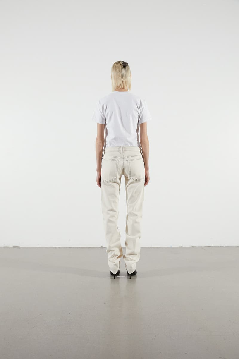 Helmut Lang Jeans Under Construction Launch Denim straight bootcut drainpipe the trucker jacket Brian Roettinger Nocona cowboy boots hand painted Sarah Morris Alix Browne capsule