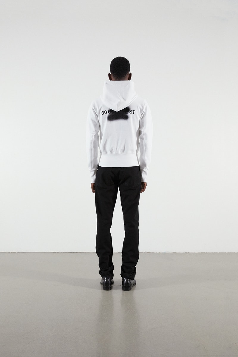 Helmut Lang Jeans Under Construction Launch Denim straight bootcut drainpipe the trucker jacket Brian Roettinger Nocona cowboy boots hand painted Sarah Morris Alix Browne capsule