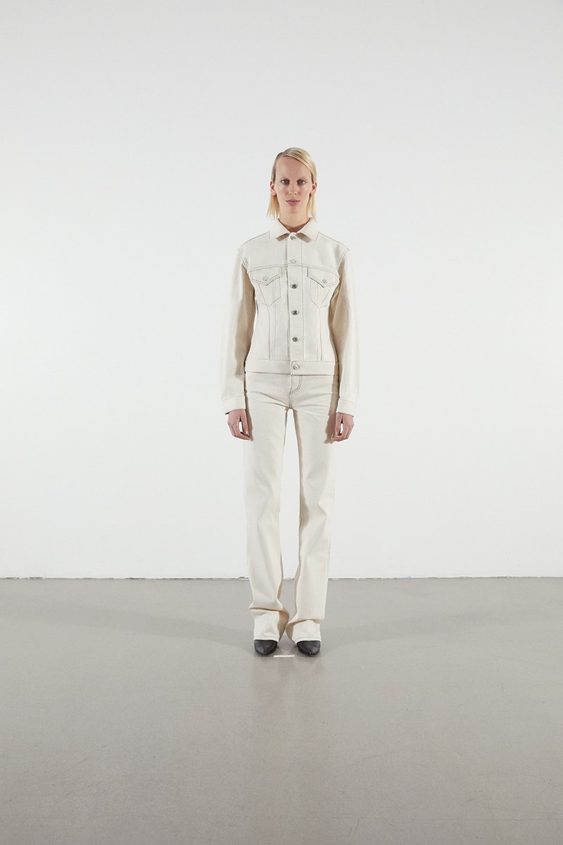 Helmut Lang Jeans Under Construction Launch Denim straight bootcut drainpipe the trucker jacket Brian Roettinger Nocona cowboy boots hand painted Sarah Morris Alix Browne capsule