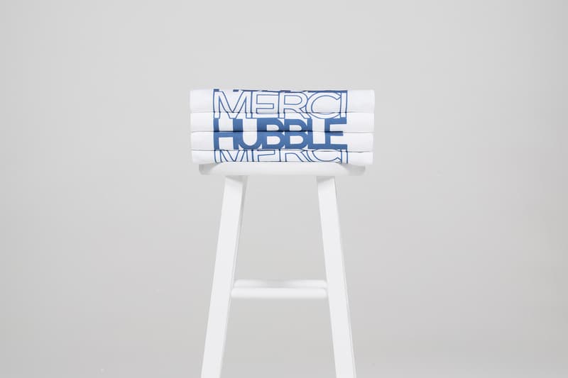 Hubble Studio Paris Fashion Week Merci T-Shirt white blue release info colette