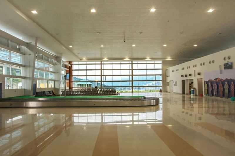 india pakyong airport himalayan mountains