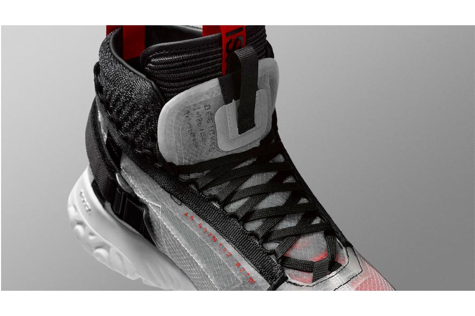 Jordan Nike React Five Upcoming Models Footwear Shoes Sneakers Kicks Trainers Jordan Apex Utility Red Black White Translucent Flight Utility