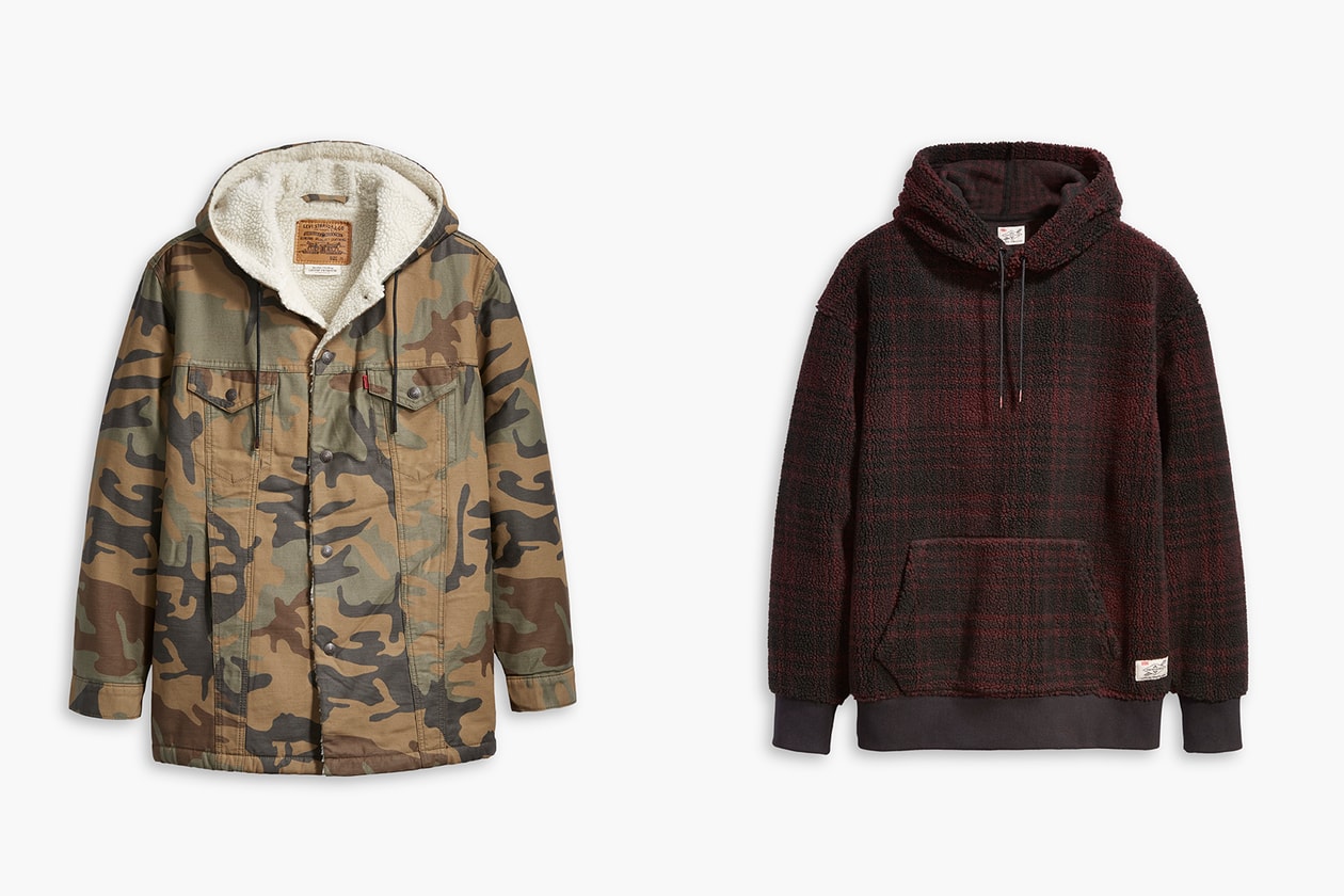 Justin Timberlake x Levi's Fresh Leaves Collection Reveal 501 Hoodie Camo Workwear