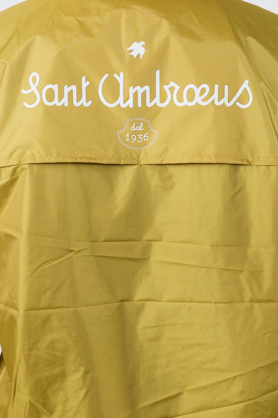 k way sant ambroeus collaboration jacket pullover pink blue mustard yellow white capsule collection drop restaurant release date info the webster september 17 2018 "LE VRAI LEON 3.0" WINDBREAKER exclusive waterproof rain jacket