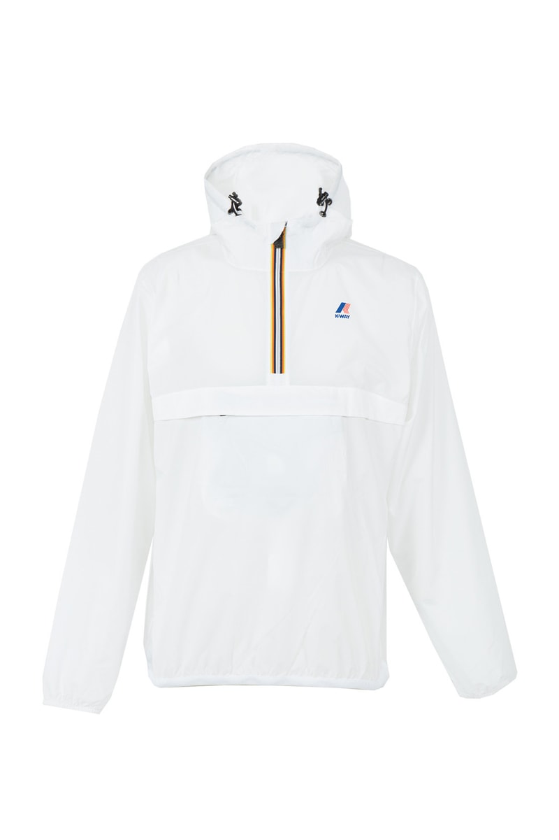 k way sant ambroeus collaboration jacket pullover pink blue mustard yellow white capsule collection drop restaurant release date info the webster september 17 2018 "LE VRAI LEON 3.0" WINDBREAKER exclusive waterproof rain jacket