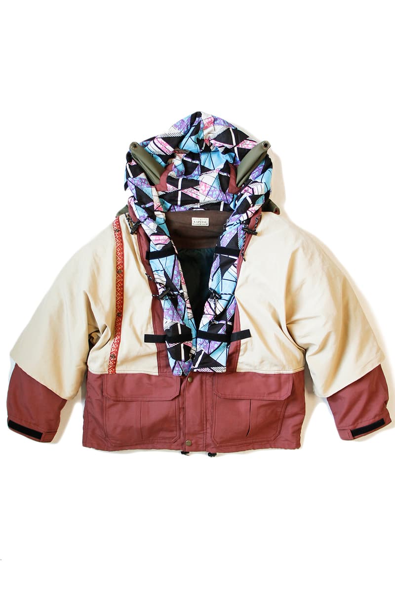 KAPITAL 60 40 Two Tone Kamakura Anorak Blouson Saxophone Gold Kinari Red Blue Beige