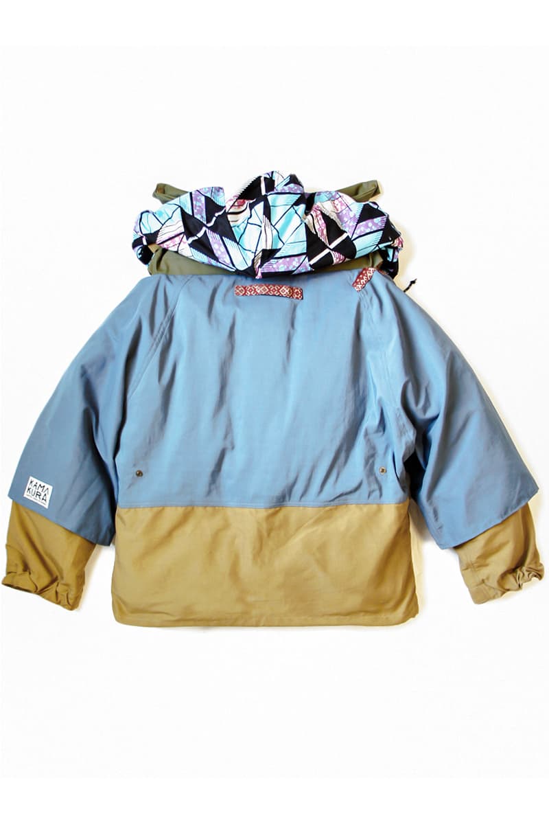 KAPITAL 60 40 Two Tone Kamakura Anorak Blouson Saxophone Gold Kinari Red Blue Beige