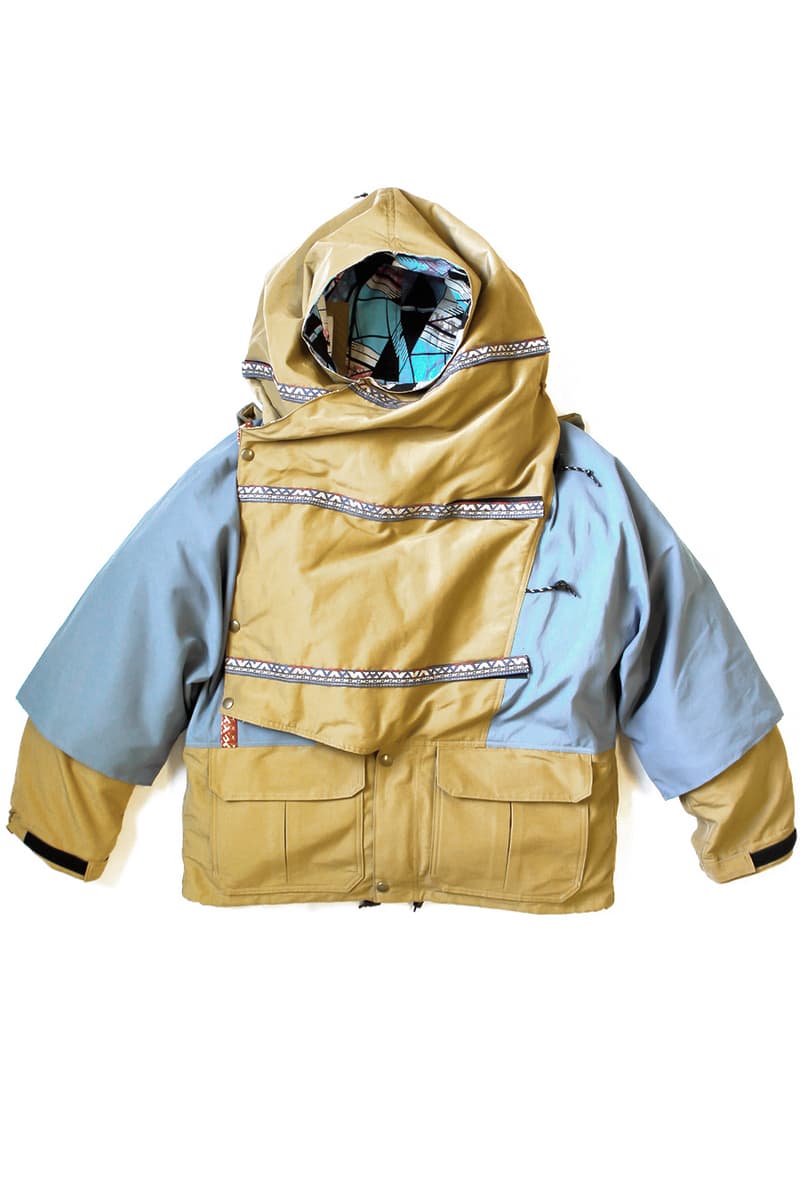 KAPITAL 60 40 Two Tone Kamakura Anorak Blouson Saxophone Gold Kinari Red Blue Beige