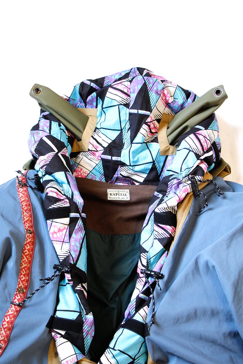 KAPITAL 60 40 Two Tone Kamakura Anorak Blouson Saxophone Gold Kinari Red Blue Beige