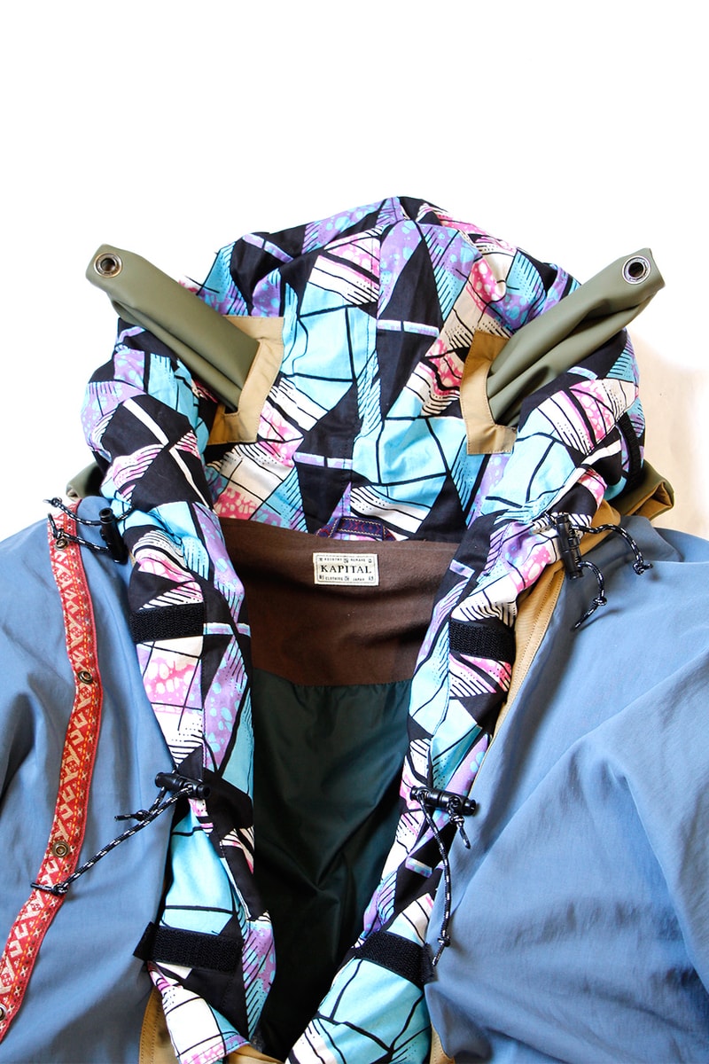 KAPITAL 60 40 Two Tone Kamakura Anorak Blouson Saxophone Gold Kinari Red Blue Beige
