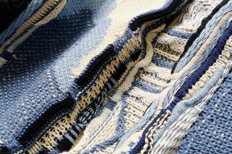 KAPITAL Ainu Gaudy Sweater blue purple release info CHIP SANKE