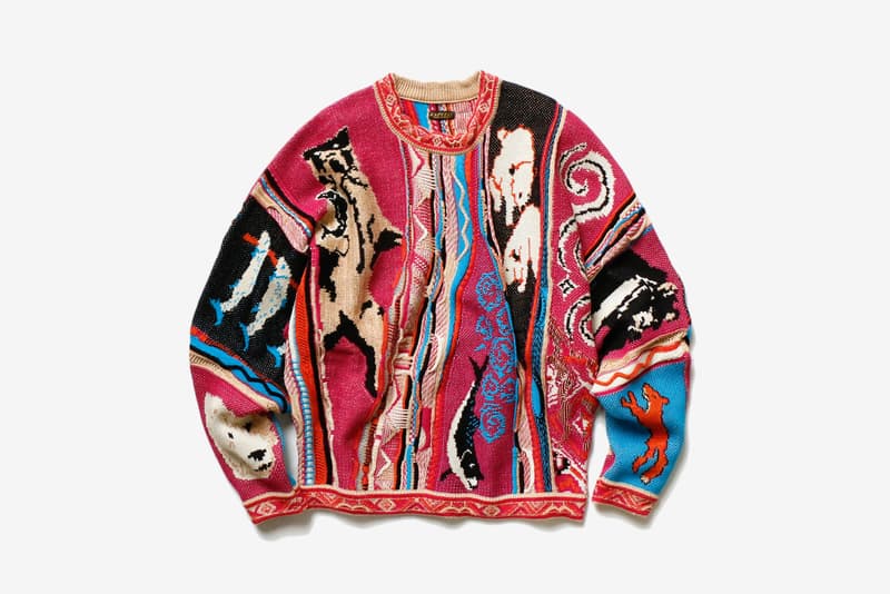 KAPITAL Ainu Gaudy Sweater blue purple release info CHIP SANKE