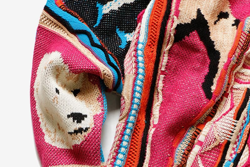 KAPITAL Ainu Gaudy Sweater blue purple release info CHIP SANKE