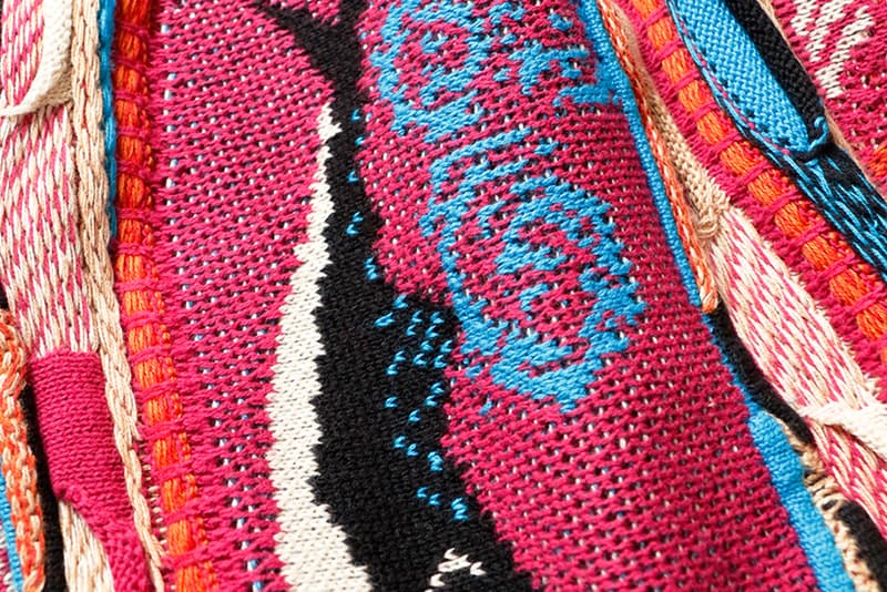 KAPITAL Ainu Gaudy Sweater blue purple release info CHIP SANKE