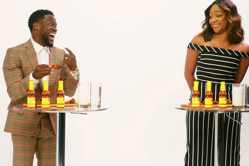 Kevin Hart & Tiffany Haddish Get Personal on 'Hot Ones: Truth or Dab'