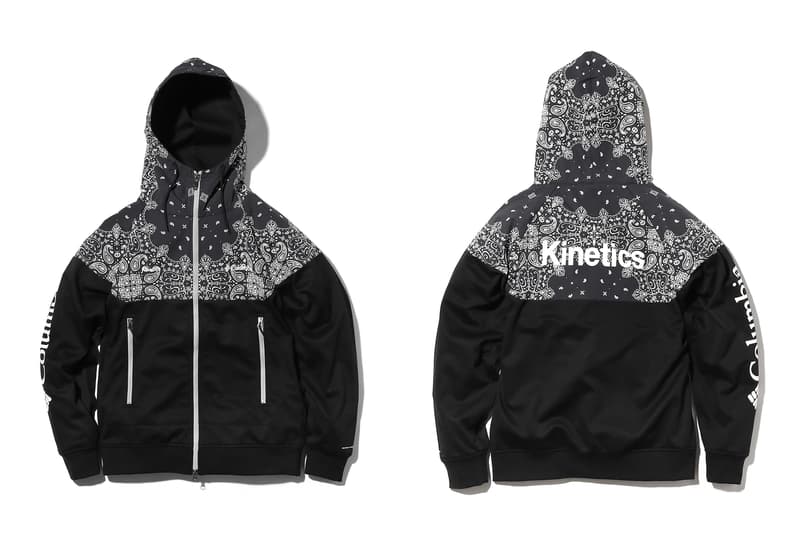 Kinetics Columbia Jacket Collection Release Outerwear clothing Japan fashion prints patterns winter fall collaboration 2018 tokyo