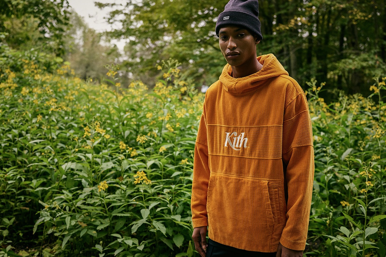 kith fall 2018 lookbook campaign september fashion ronnie fieg makavelic kangol rugby shirt sweat hoodie parka coat pants streetwear HYPEBEAST
