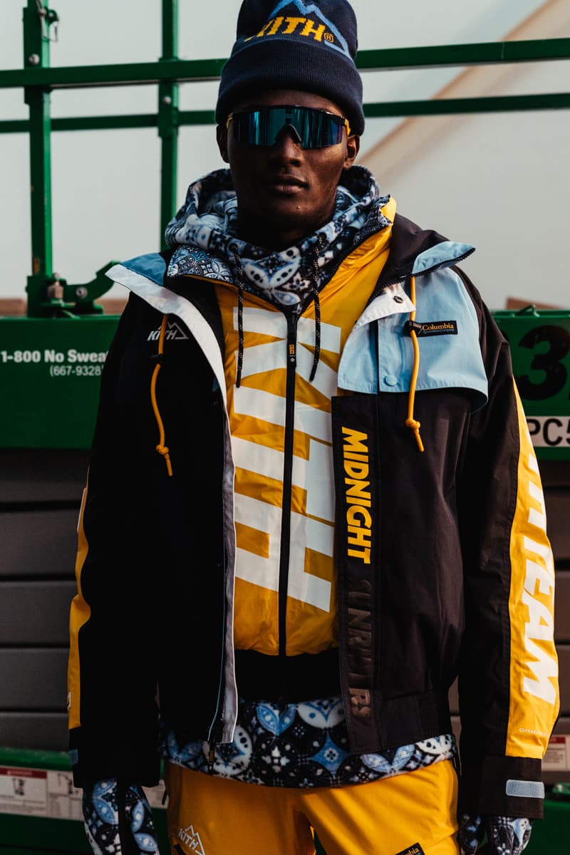 kith park fall winter 2018 runway show collection backstage closer look versace sneakers jacket hat shirt branding logo ronnie fieg