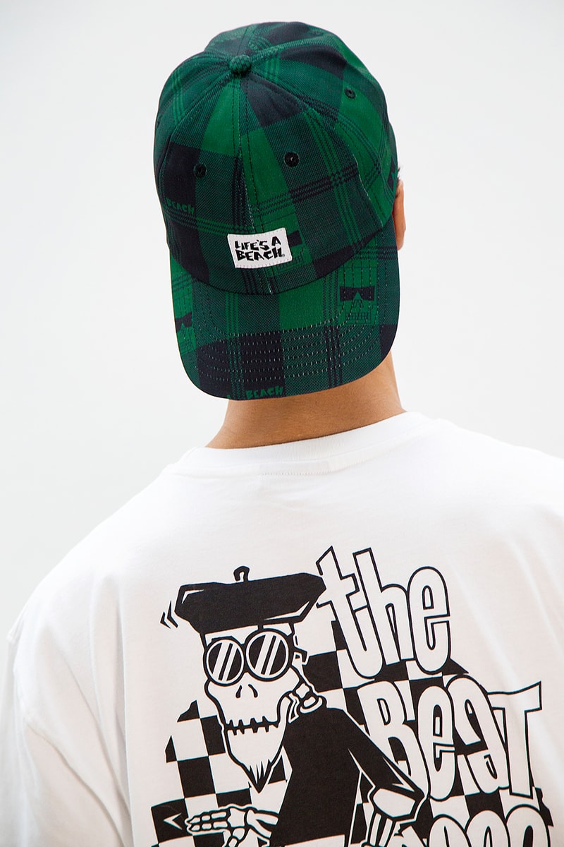 Life's a Beach lookbook fall winter 2018 collection london greg finch red orange blue tie dye flannel middle finger print pattern logo sweatsuit fleece hoodie t shirt september 20 2018 drop release date