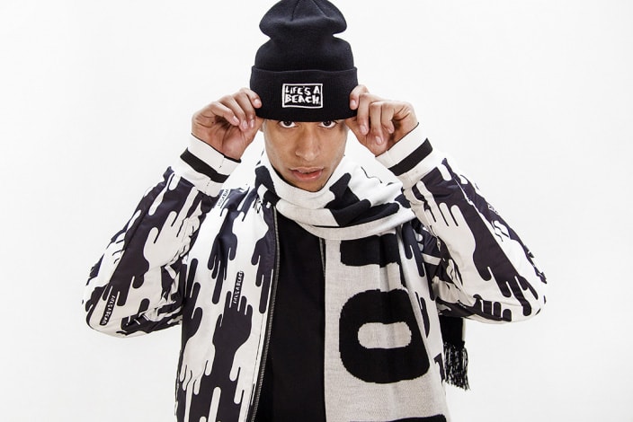 Middle Fingers & Flame Patterns Inform Life's a Beach FW18