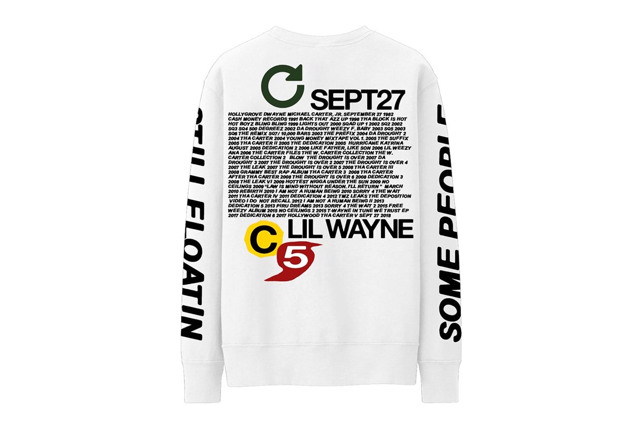 Lil wayne tha carter v 5 merch collection limited drop 24 hours one day cactus plant flea market illegal civilization airbrush graphics release info web store shop sell print album