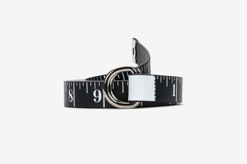 Maison Margiela Tape Measure Belt accessories fall winter 2018 release info black white leather