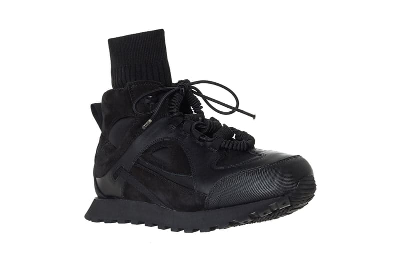 Maison Margiela Sock Neck Security Runner triple black white navy release info sneakers