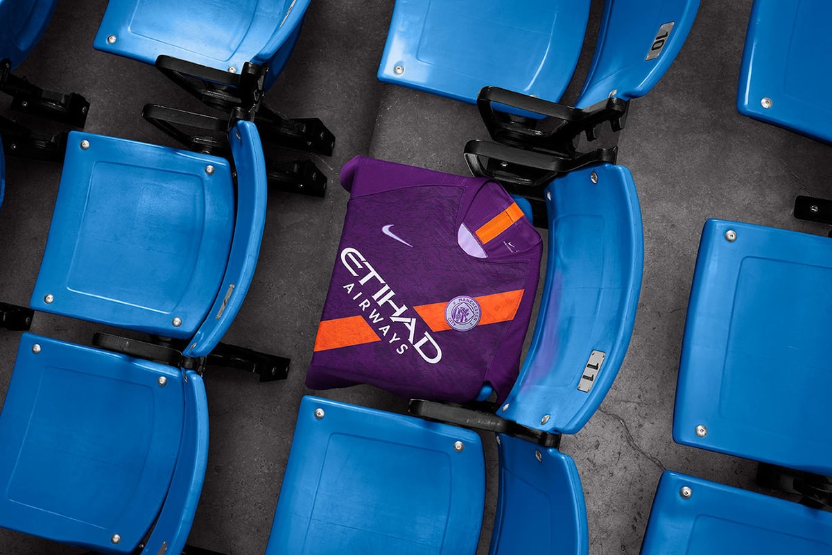 Manchester City 2018/19 Premier League Third Kit Football Soccer Champions Orange Purple Sash Release Information First Look Leak