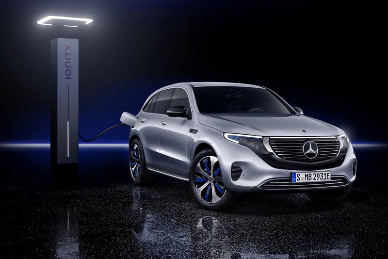 Mercedes Benz EQC All Electric Suv Reveal 2020 Silver Tesla SUV Car Automotive German Engineering Carbon Footprint