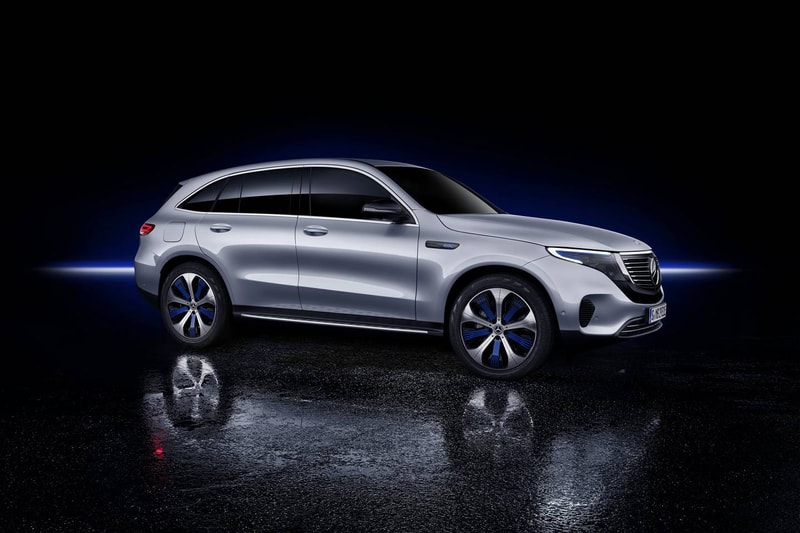Mercedes Benz EQC All Electric Suv Reveal 2020 Silver Tesla SUV Car Automotive German Engineering Carbon Footprint