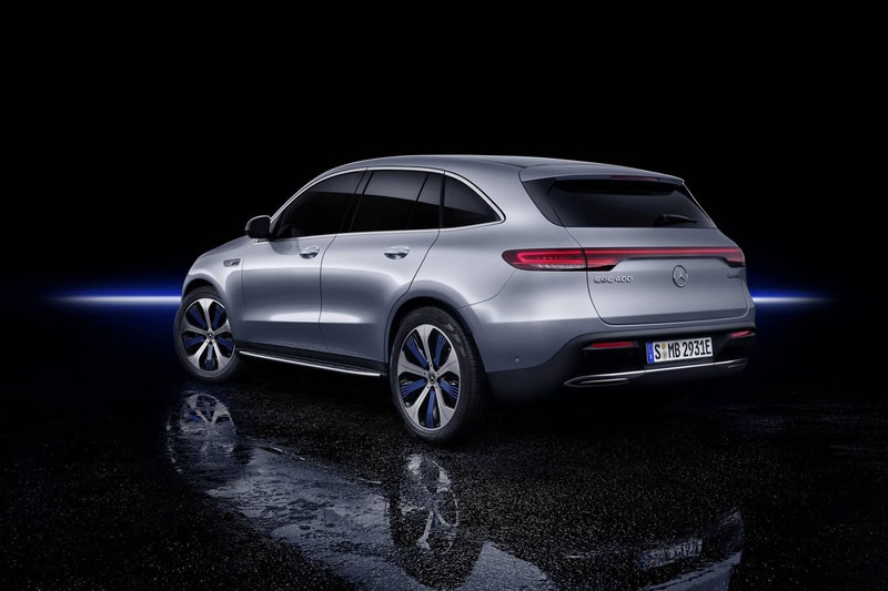 Mercedes Benz EQC All Electric Suv Reveal 2020 Silver Tesla SUV Car Automotive German Engineering Carbon Footprint