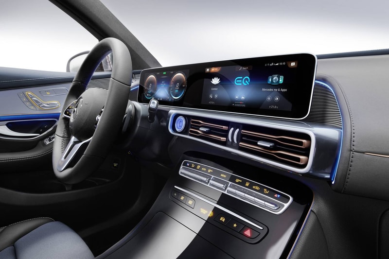 Mercedes Benz EQC All Electric Suv Reveal 2020 Silver Tesla SUV Car Automotive German Engineering Carbon Footprint