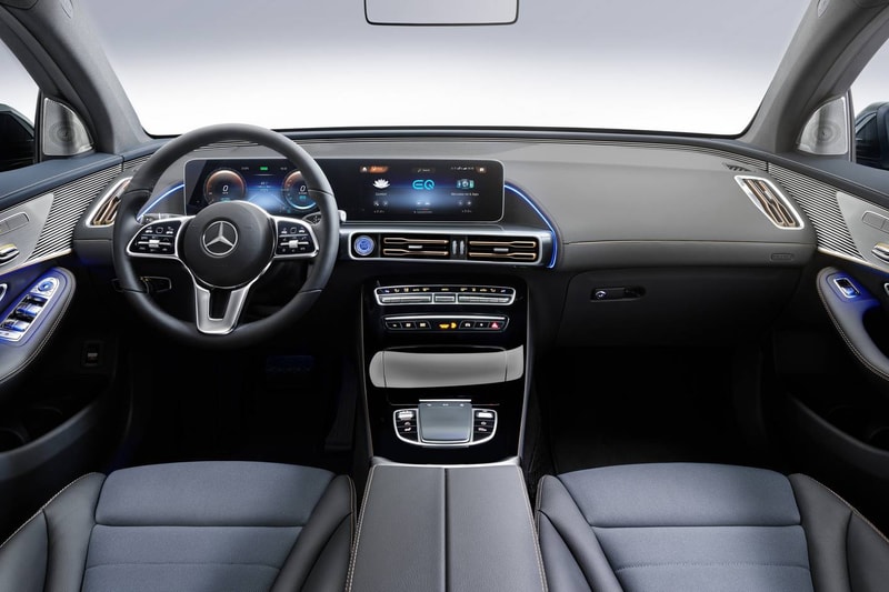 Mercedes Benz EQC All Electric Suv Reveal 2020 Silver Tesla SUV Car Automotive German Engineering Carbon Footprint