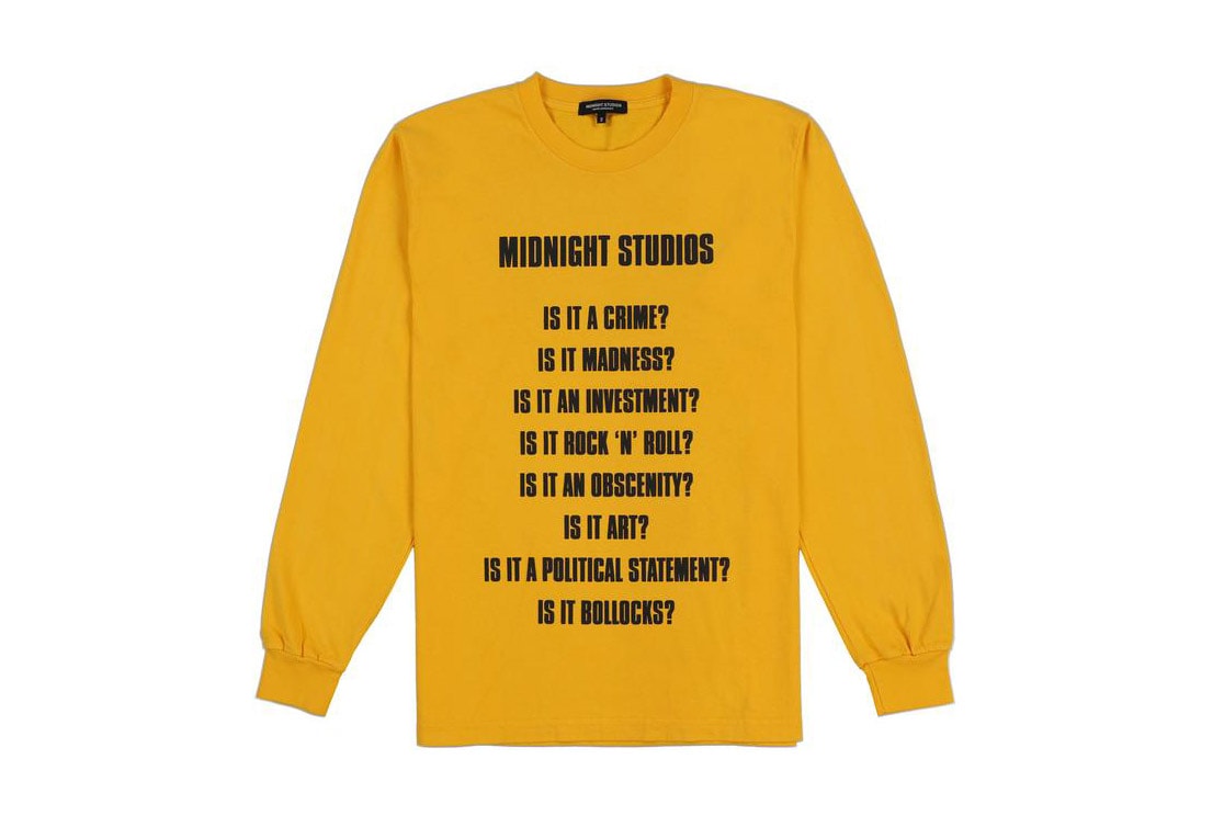 Midnight Studios fall winter 2018 Capsule Collection shane gonzales print black