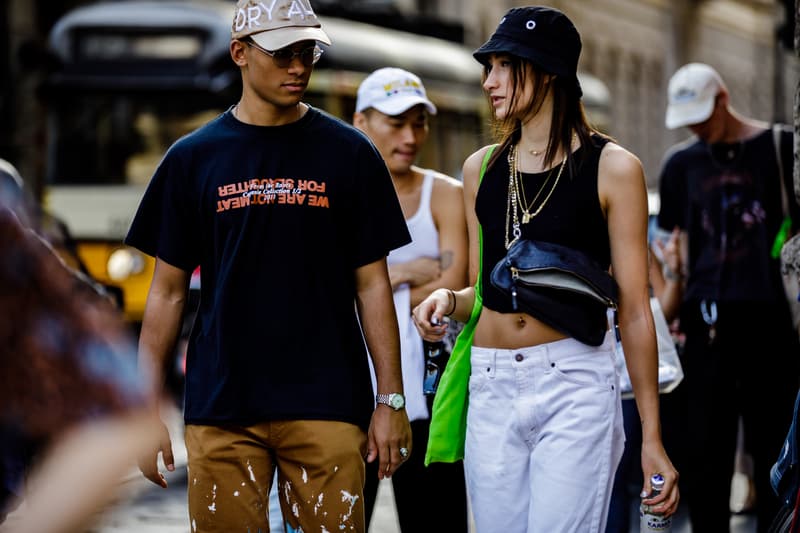Milan Fashion Week Spring/Summer 2019 Street Style ss19 streetwear sneakers