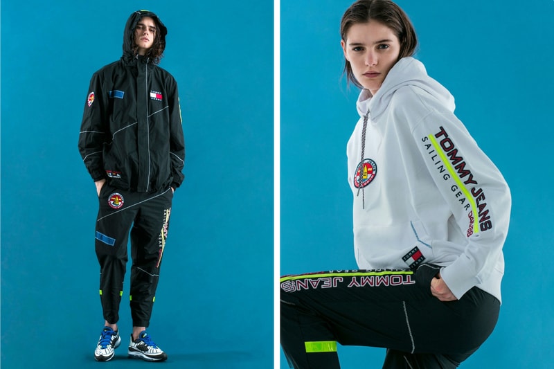 monkey time Tommy Hilfiger Sailing Gear Capsule collection Nylon Jacket Track Pants Sweater Hoodie Sweatshirt Jeans