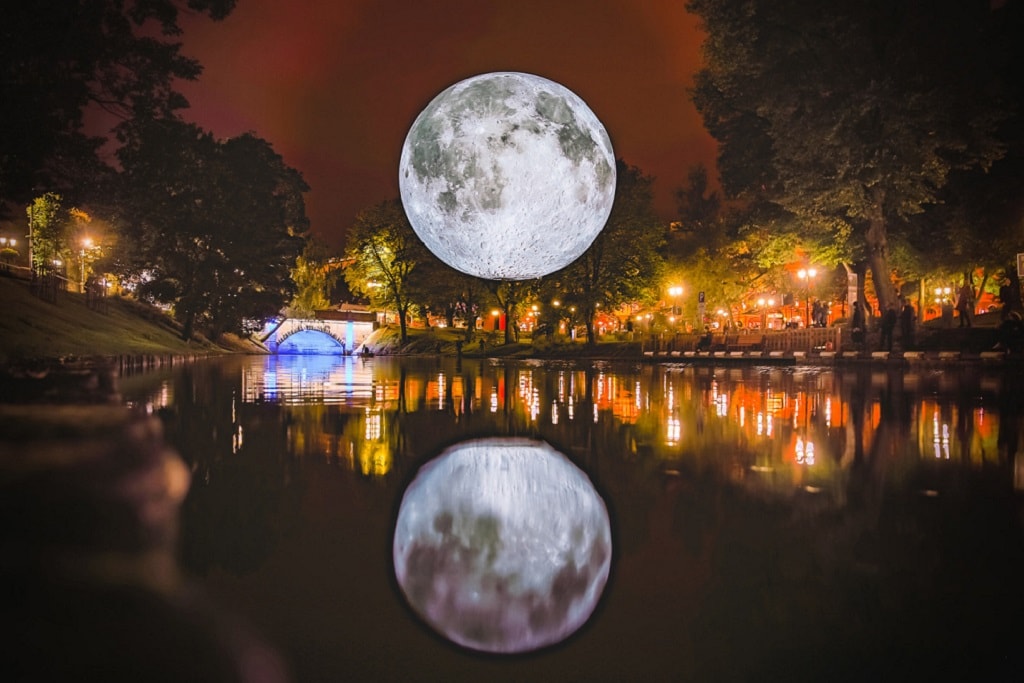 Luke Jerram museum of the moon world tour replica 2018 september