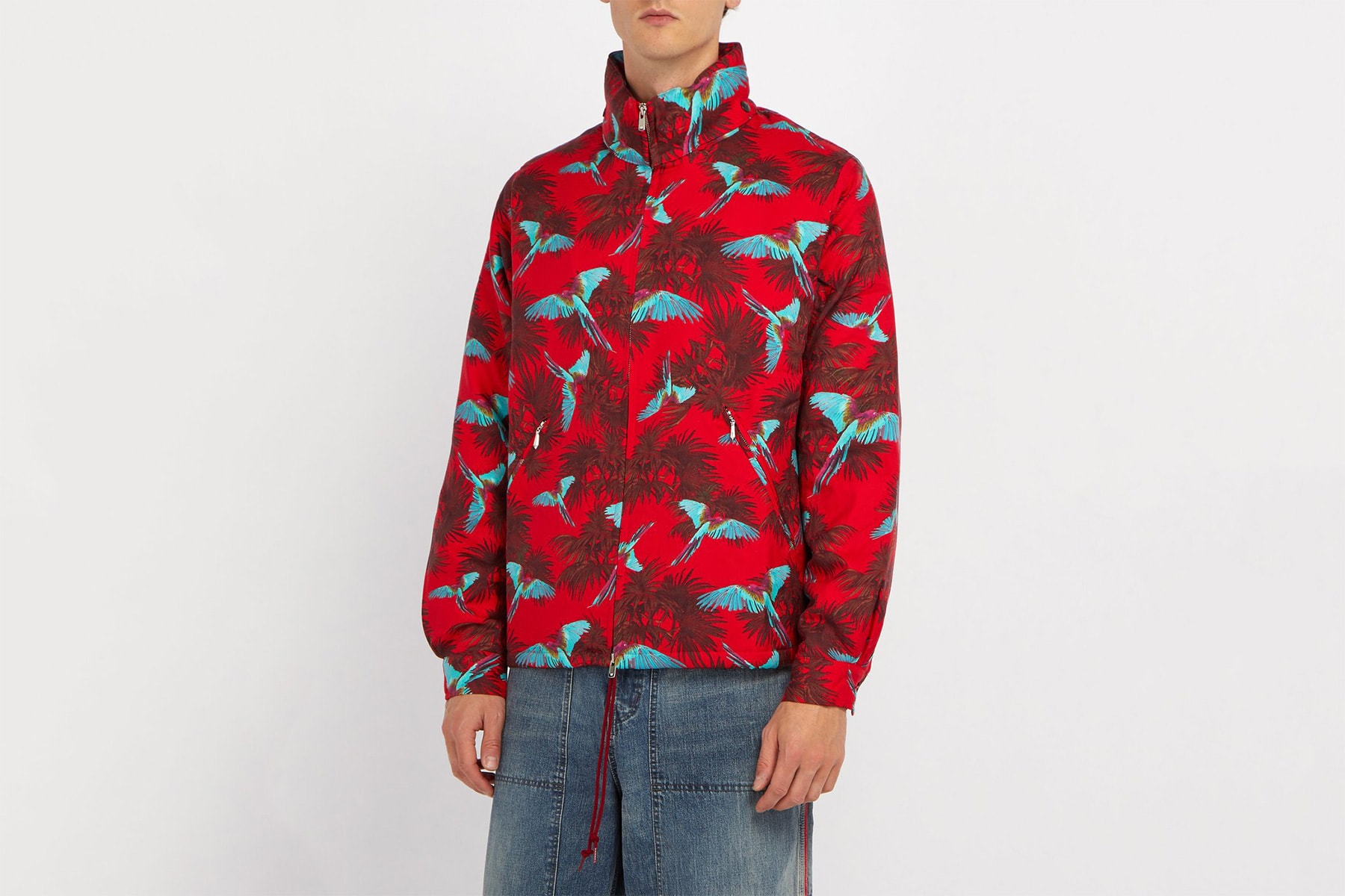 needles bird print wool jacket 2018 september fashion