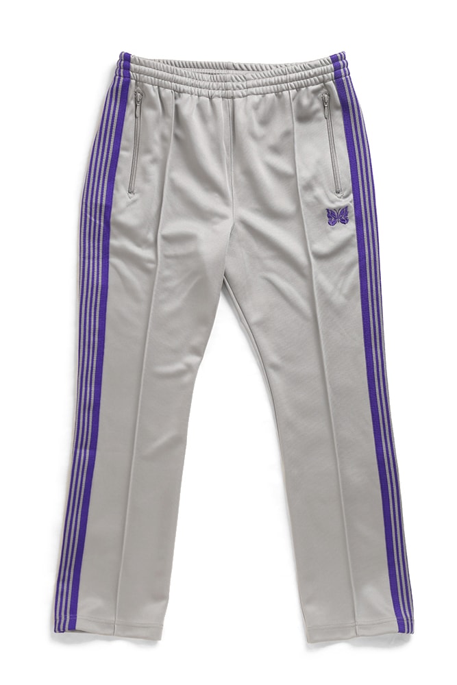 needles track suit jacket pants turquoise grey colorways drop release japan NEPENTHES buy sell poly smooth slim straight